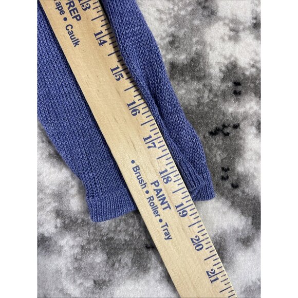 J‎ Jill Top Womens Size PS Blue Linen Viscose Knit Long Sleeve Comfort Casual - Picture 7 of 13